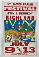 Vintage Highland Indiana Festival Cardstock