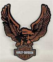 Harley-Davidson Embossed Tin Advertising