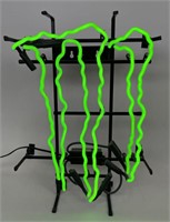 Monster Energy Drinks Neon Advertising