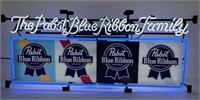Pabst Blue Ribbon Beer PBR Advertising Neon