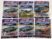 Lot Of 6 Johnny Lightning Muscle Cars 1:64 Scale