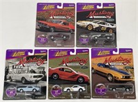 Lot Of 5 Johnny Lightning Mustang 1:64 Scale