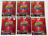 Lot Of 6 Johnny Lightning KB Toys Exclusive 1:64