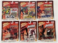 Lot Of 6 Johnny Lightning Marvel Comics 1:64