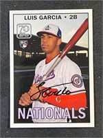 LUIS GARCIA 70 YEARS OF TOPPS TRADING CARD-NATS