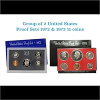 1972 & 1973 United Stated Mint Proof Set In Origin