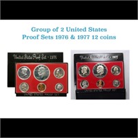 1976 & 1977 United Stated Mint Proof Set In Origin
