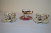 (3)  Unusual Cups & Saucers