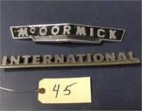 International.McCormick.metal.nameplates