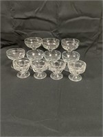 11 Glass Pudding Cups
