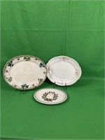 Collection of 3 platters