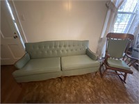 Couch and rocker with matching cloth
Couch is