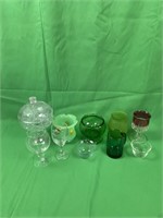 Set of misc. glass ware