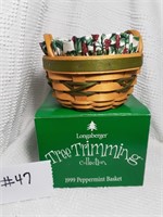 1999 Peppermint Basket, Tree Trimming Collection