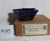 Mini Star Cobalt Blue Pottery in box