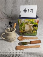 Miniature Pitcher and Utensils with box