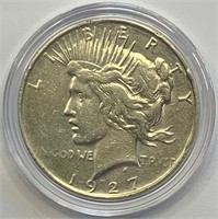 1927-D Silver Peace Dollar UNC Details