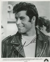 Grease John Travolta signed movie  photo