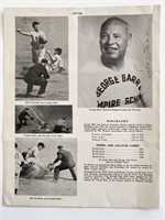 George Barr signed vintage baseball magazine page