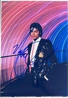 King of Pop Michael Jackson signed photo