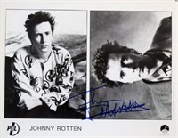 Johnny Rotten signed promo photo