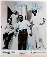Four Tops signed promo photo