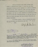 Douglas Fairbanks Jr. signed document