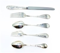 Five Piece Tiffany Silver Place Setting