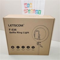 LETSCOM 12.6" TRIPOD Selfie Ring Light F-536 - NEW