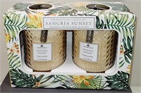2 NEW Premium Candles - SANGRIA SUNSET - ESSENZA