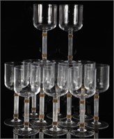 CHRISTIAN DIOR GAUDRON GOLD WATER GOBLETS