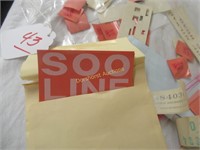 BAG LOT: VARIOUS DECALS, STICKERS, & NUMBERS