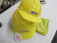 X2 BRUDER YELLOW PLASTIC TOY SAFETY HATS 10200