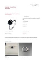 1.00 CT Black Diamond 6 Prong Classic Wedding Ring