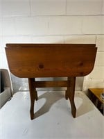 Small wooden drop leaf table