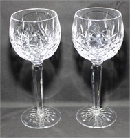 pair Waterford balloon wine glasses 7.5"   S