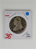 1834 Large Date Small Letter Bust Half Dollar