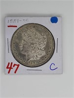 1881 CC High Grade Morgan Dollar