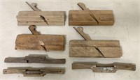 lot of 7 Wooden Planes
