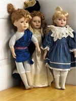 Vintage porcelain dolls