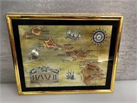Vintage manifestation Hawaii framed