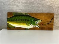 Original art by Michael Hale signed catching fish