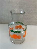 Vintage orange juice carafe