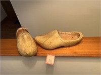 Large Wooden Dutch Shoes