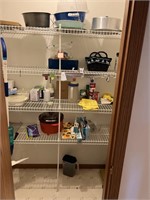 Pantry of Misc. Cooking & Cleaning Items