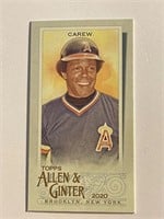 ROD CAREW A&G MINI TRADING CARD-TWINS