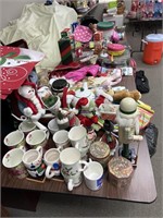 Table Full of Christmas & Other Items