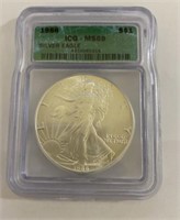 1986 American Eagle $1 MS 69