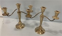 Pair of Alvin weighted Sterling Candle Holders