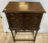1920's North European Carved Dry Bar/Drinks Cabine